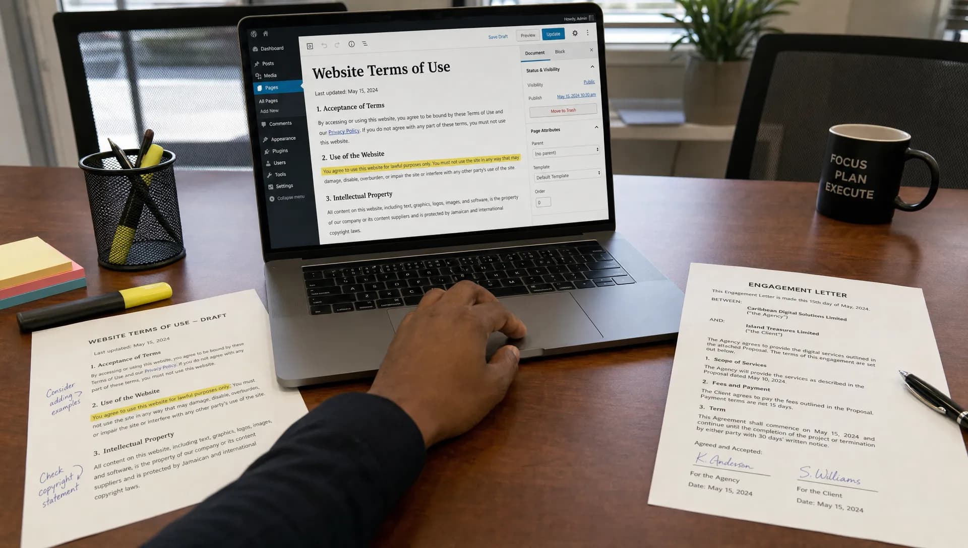 Website Terms and Conditions That Reduce Business Risk