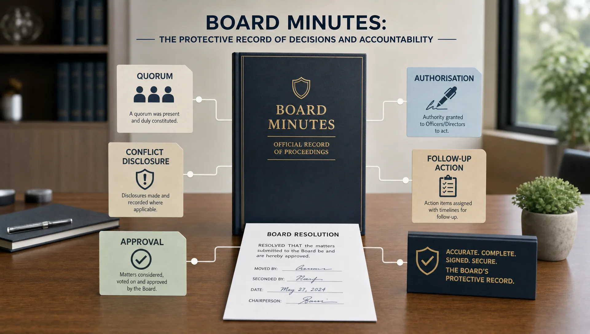 Board Minutes That Help Protect Jamaican Companies